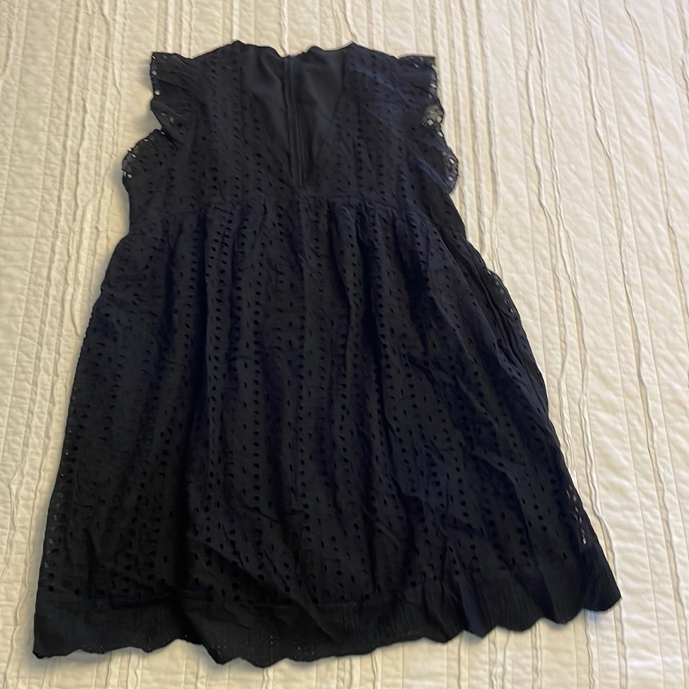 NWOT - Black Eyelet Detail Dress/Romper